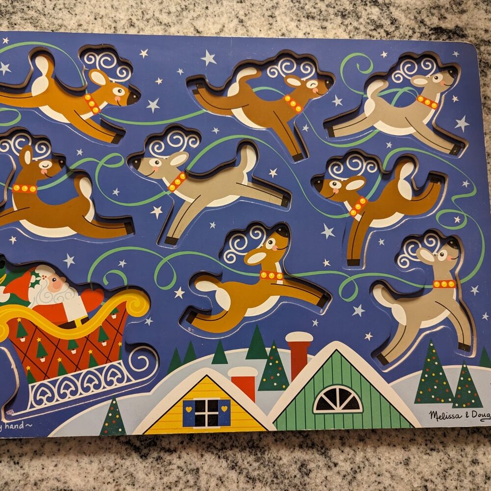 Melissa & Doug Reindeer Puzzle - Picture 2 of 7